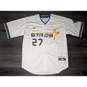 Jose Altuve #27 Houston Astros Space City 2.0 Baseball Jersey Large